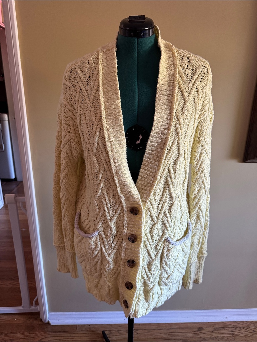 Free People Montana oversized Cable Knit Cardigan